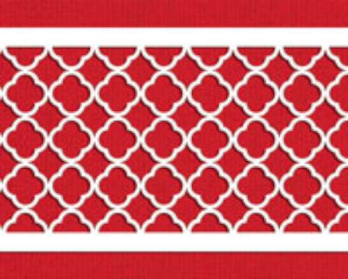 Solid Quarterfoil Cake Stencil - Click Image to Close